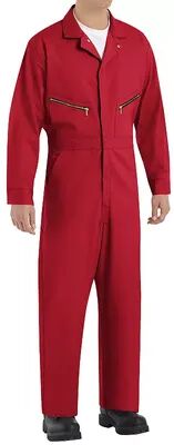 Men's Red Kap Zip-Front Cotton Coverall, Size: 50