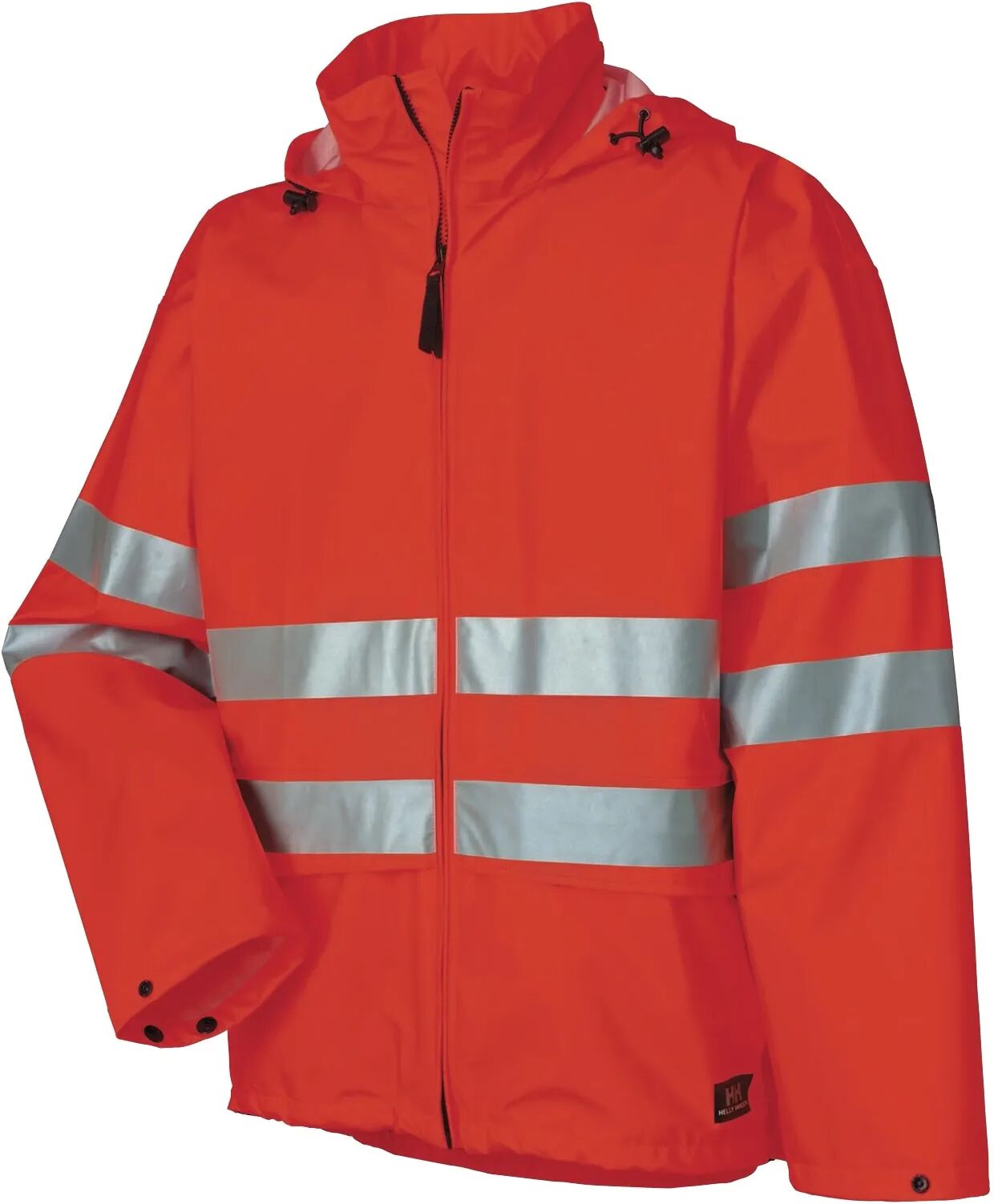 HH Workwear Helly Hansen WorkwearNarvik Hi Vis Class 3 PU Rain Jacket Orange XS