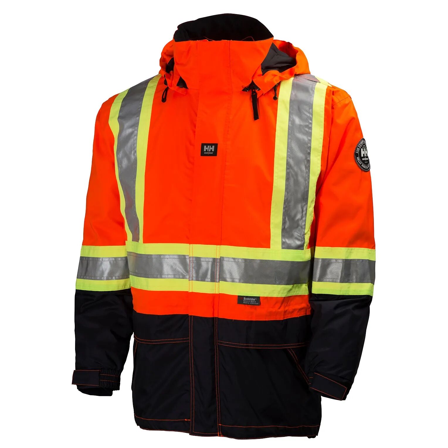 HH Workwear Helly Hansen WorkwearPotsdam 3-in-1 High Vis Parka Work Jacket Orange XS