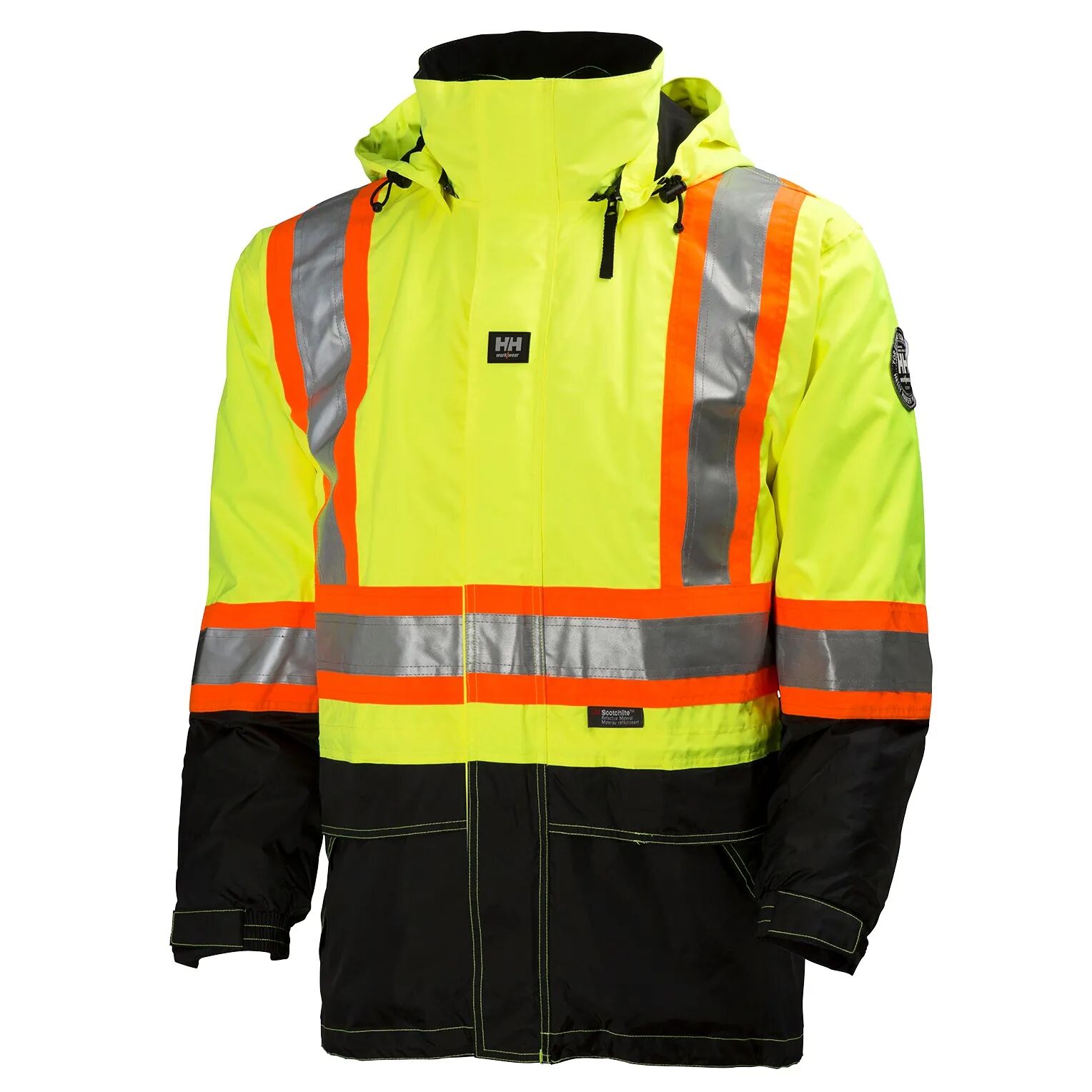 HH Workwear Helly Hansen WorkwearPotsdam 3-in-1 High Vis Parka Work Jacket Yellow XS