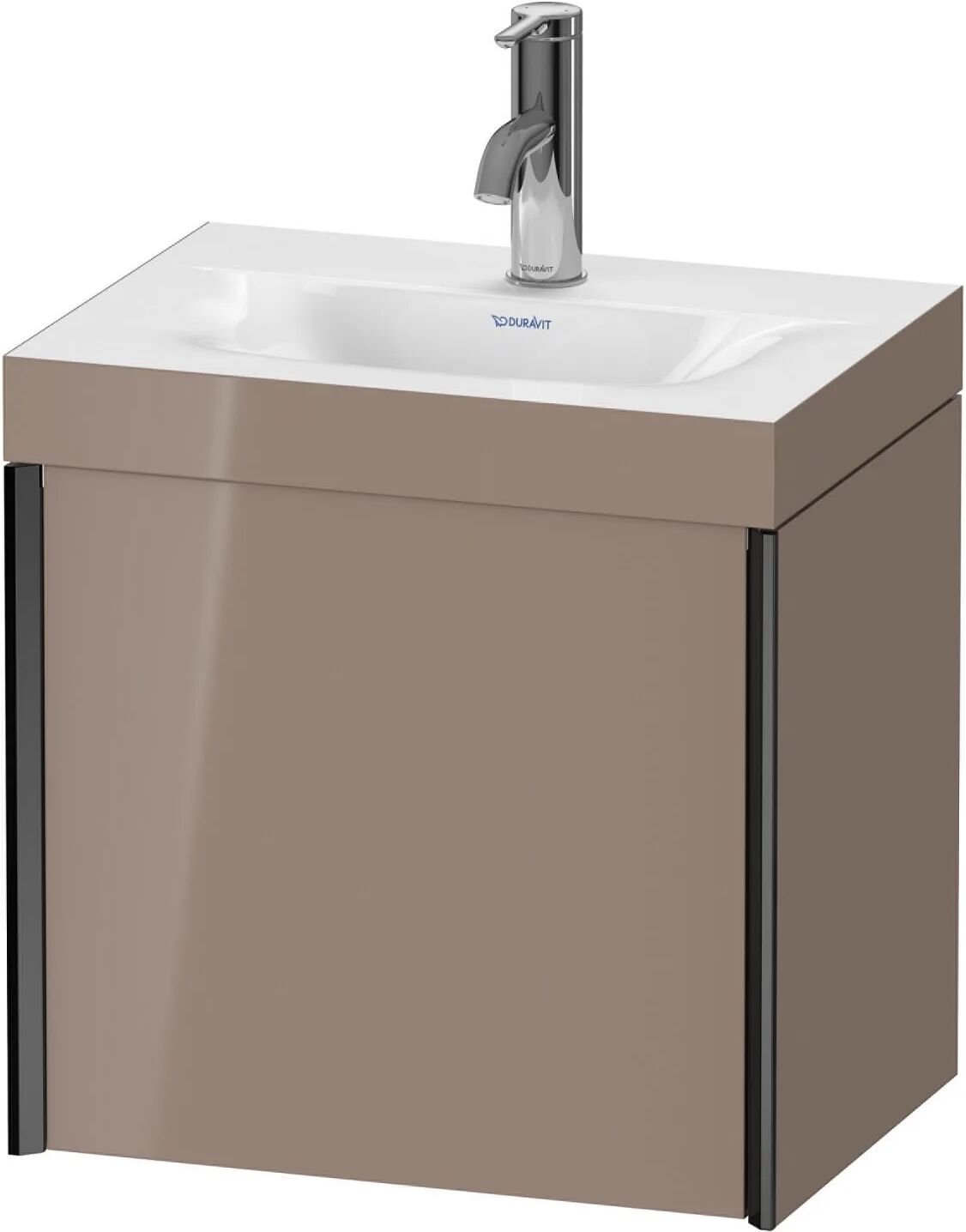 Duravit XViu Möbelwaschtisch 45 x 33,3 cm c-bonded wandhängend mit 1 Tür, Anschlag rechts   cappuccino hochglanz (lack) XV4631OB286C