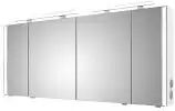 Pelipal S26 Spiegelschrank mit seitl. LED Lichtprofil 180 x 17 x 70 cm, 2 Module außen   weiß matt touch S26-SPS34-ZA-171