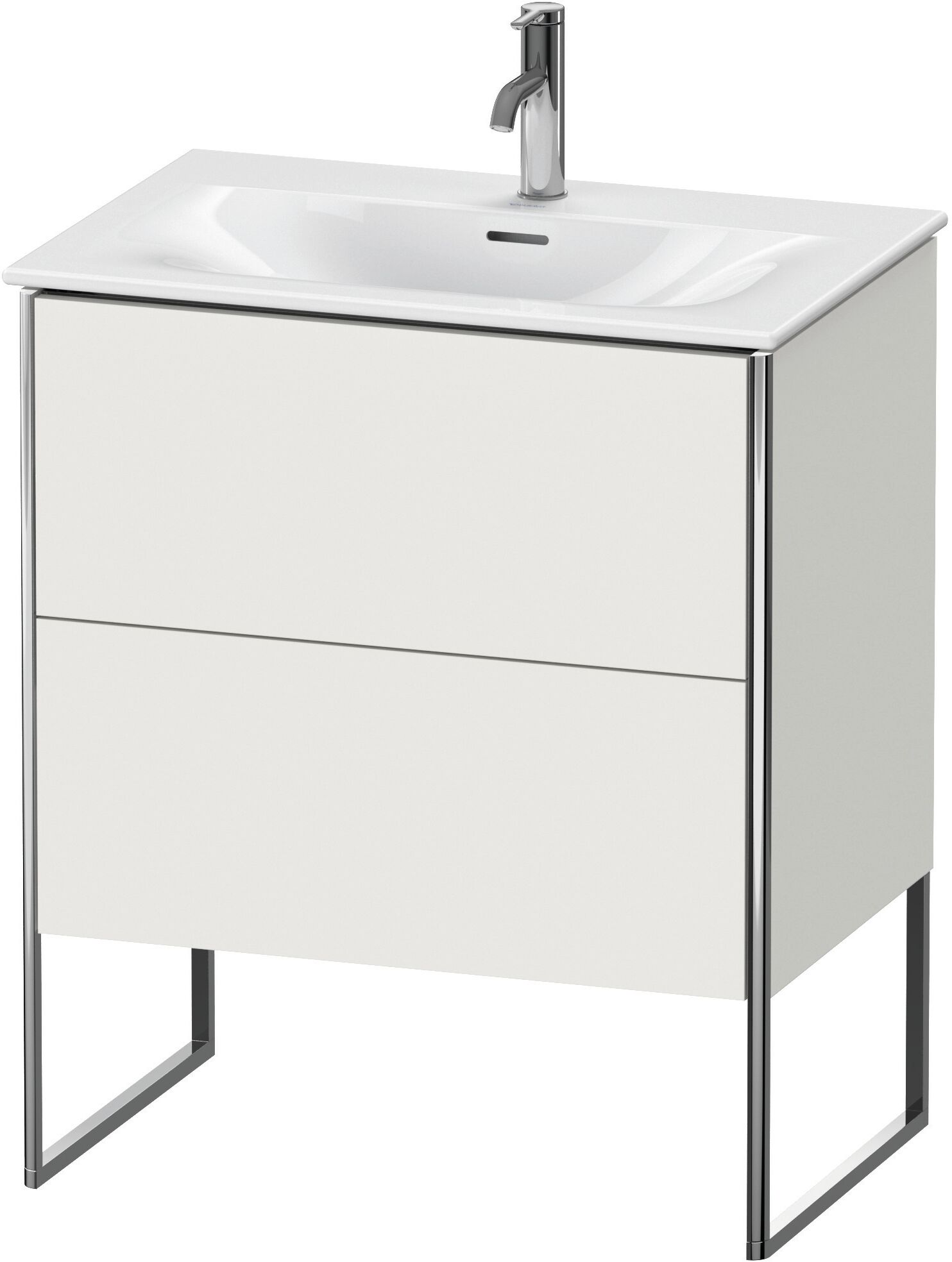 Duravit XSquare Waschtisch-Unterschrank XS452303939 71x84x47,8cm, Nordic weiß seidenmatt, 2 Auszüge