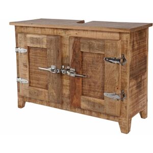 SIT Waschbeckenunterschrank »Frigo«, Mangoholz im Antik-Look mit... natur Größe