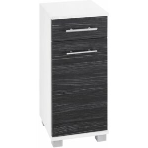 Schildmeyer Unterschrank »Emmi«, Höhe 75 cm, Metallgriffe weiss/zebrino grau Größe