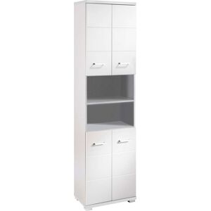 byLIVING Hochschrank »Nebraska«, Breite 50 cm, Badezimmerschrank mit... weiss / Hochglanz weiss Größe