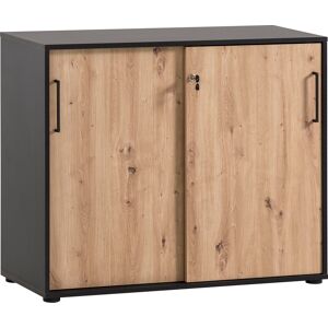 Schildmeyer Aktenschrank »Aino« schwarzmatt/artisan eichefb. Größe