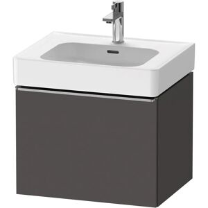 Duravit D-Neo Waschtischunterbau 58,4 x 44 cm, 1 Auszug, Griff edelstahl gebürstet