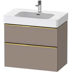 Duravit D-Neo Waschtischunterbau 78,4 x 62,5 cm, 2 Auszüge, Griff gold poliert