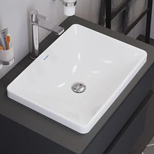 Duravit D-Neo Einbauwaschtisch 60 cm, ohne Hahnloch, ohne Überlauf