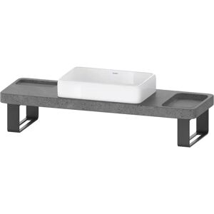 Duravit Qatego Steinkonsolen-Set mit Waschtisch, Konsole und Konsolenträger 140 x 45 cm