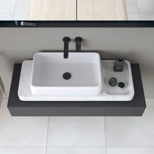 Duravit Qatego Steinkonsolen-Set mit Waschtisch mit Konsole 100 x 41 cm