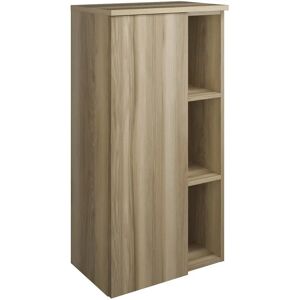 burgbad Badu Halbhoher Schrank 50 cm, 1 Tür, Anschlag links, 1 Regal