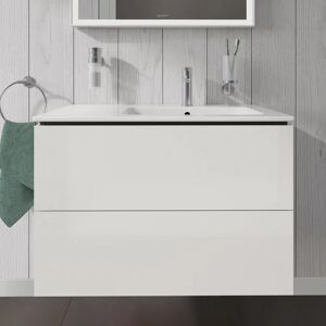 Duravit L-Cube Waschtischunterbau wandhängend mit 2 Auszügen, 82 x 48,1 cm, Becken rechts