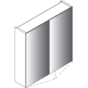 Lanzet Spiegelschrank 60 x 14,5 x 68 cm mit 2 Türen