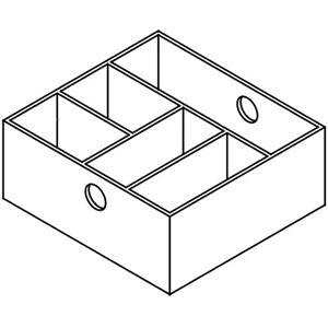 Lanzet Schubkastenbox 24,7 x 23 x 10 cm