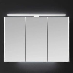 Pelipal Serie 6040 (Solitaire) Spiegelschrank 123,2 cm mit seitl. LED Profil und Aufsatzleuchte ZALAUF 90 cm