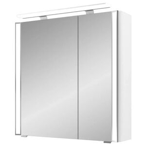Pelipal S26 Spiegelschrank mit seitl. LED Lichtprofil 70 x 17 x 70 cm große Tür links, Modul unten