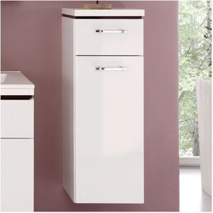 Puris Cool Line Highboard 30 x 30 x 84 cm mit 1 Wäschekippe und 1 Schubkasten, Griff 295