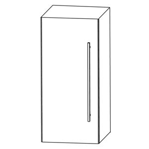 Puris b • cube Oberschrank 30 x 15 x 64 cm mit 1 Tür, Anschlag links