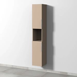 Sanipa 3way Hochschrank 30 cm, 1 offenes Fach, 2 Türen mit Türanschlag links, mit Aufsatzgriff