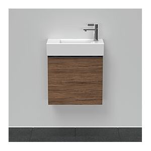 Duravit D-Neo Waschtisch-Unterschrank DE4219L2121 48,4 x 22,2 cm, Nussbaum Dunkel, wandhängend, 1 Türe, links