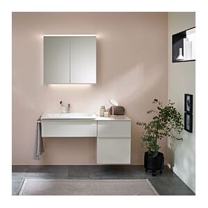 Geberit Option Plus Spiegelschrank 500593001 60 x 70 x 17,2 cm, mit Beleuchtung, 2 Türen