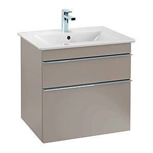 Villeroy und Boch Venticello Waschtisch-Unterschrank A92402RA 60,3 x 59 x 50,2 cm, Griff White, Glass Glossy Grey