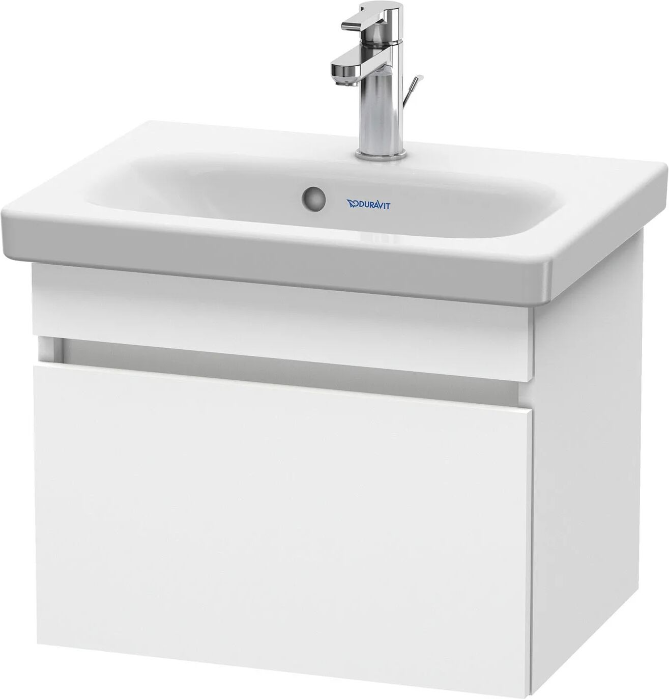 Duravit DuraStyle Waschtischunterbau Compact 50 cm, mit 1 Auszug DuraStyle B: 50 T: 36,8 H: 39,8 cm weiß matt (dekor) DS630301818