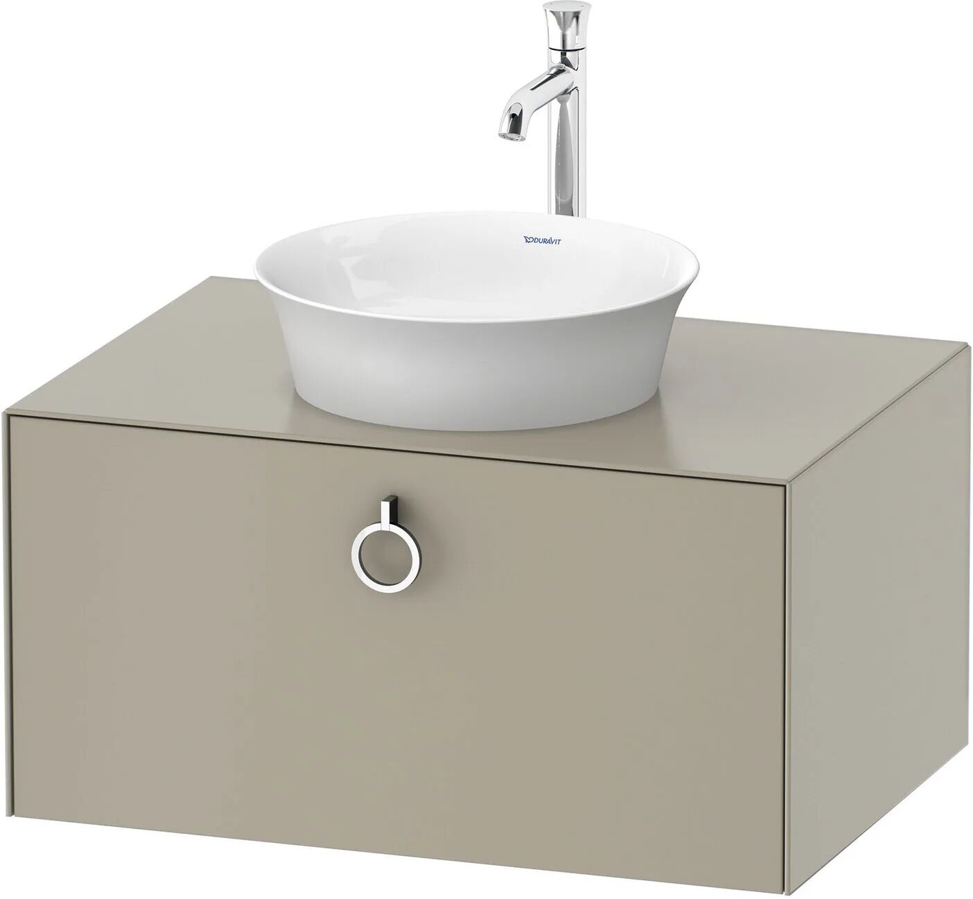 Duravit White Tulip Waschtischunterbau 80 x 40,8 cm, mit 1 Auszug inkl. Griff und Konsole mit 1 Ausschnitt mittig White Tulip B: 80 T: 55 H: 40,8 cm