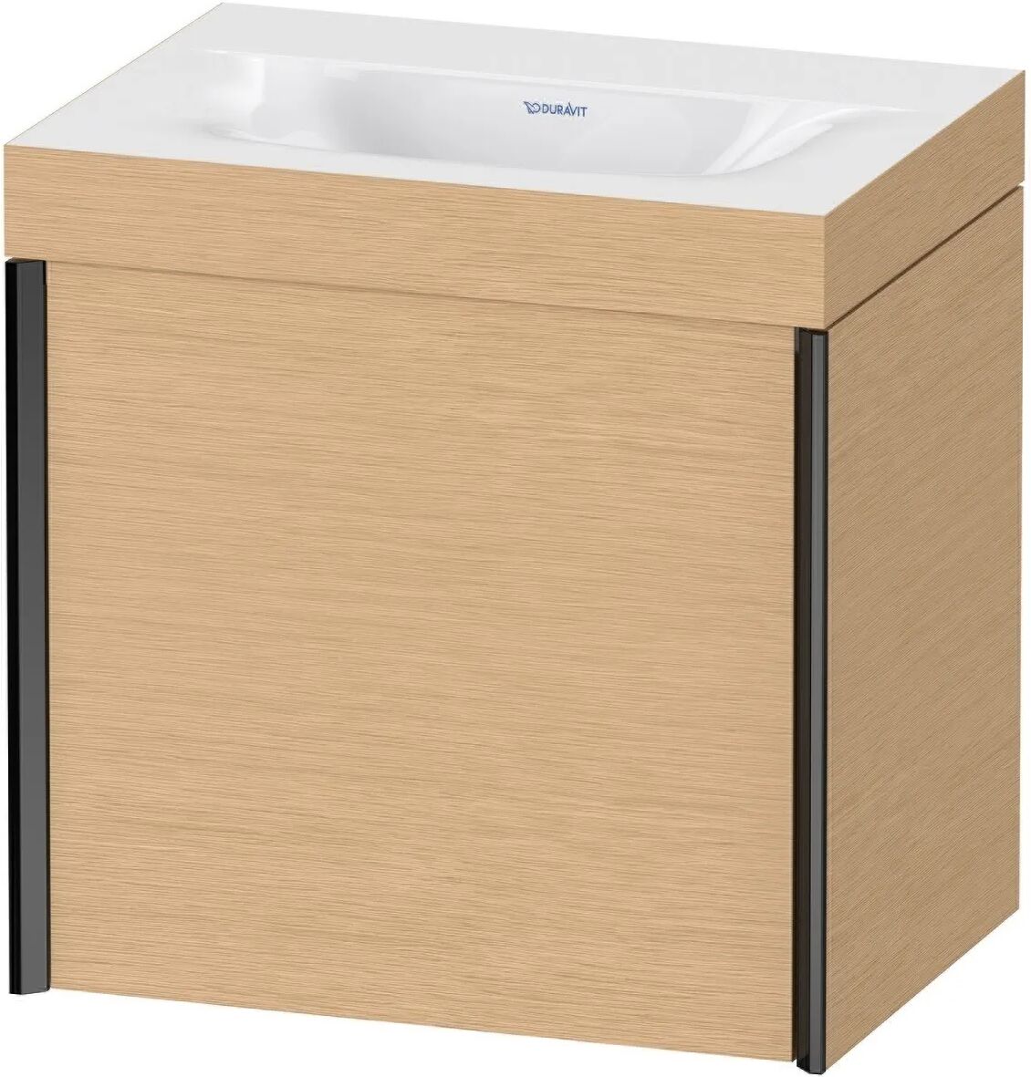 Duravit XViu Möbelwaschtisch 45 x 33,3 cm c-bonded wandhängend mit 1 Tür, Anschlag links   eiche gebürstet (echtholzfurnier) XV4630NB212C