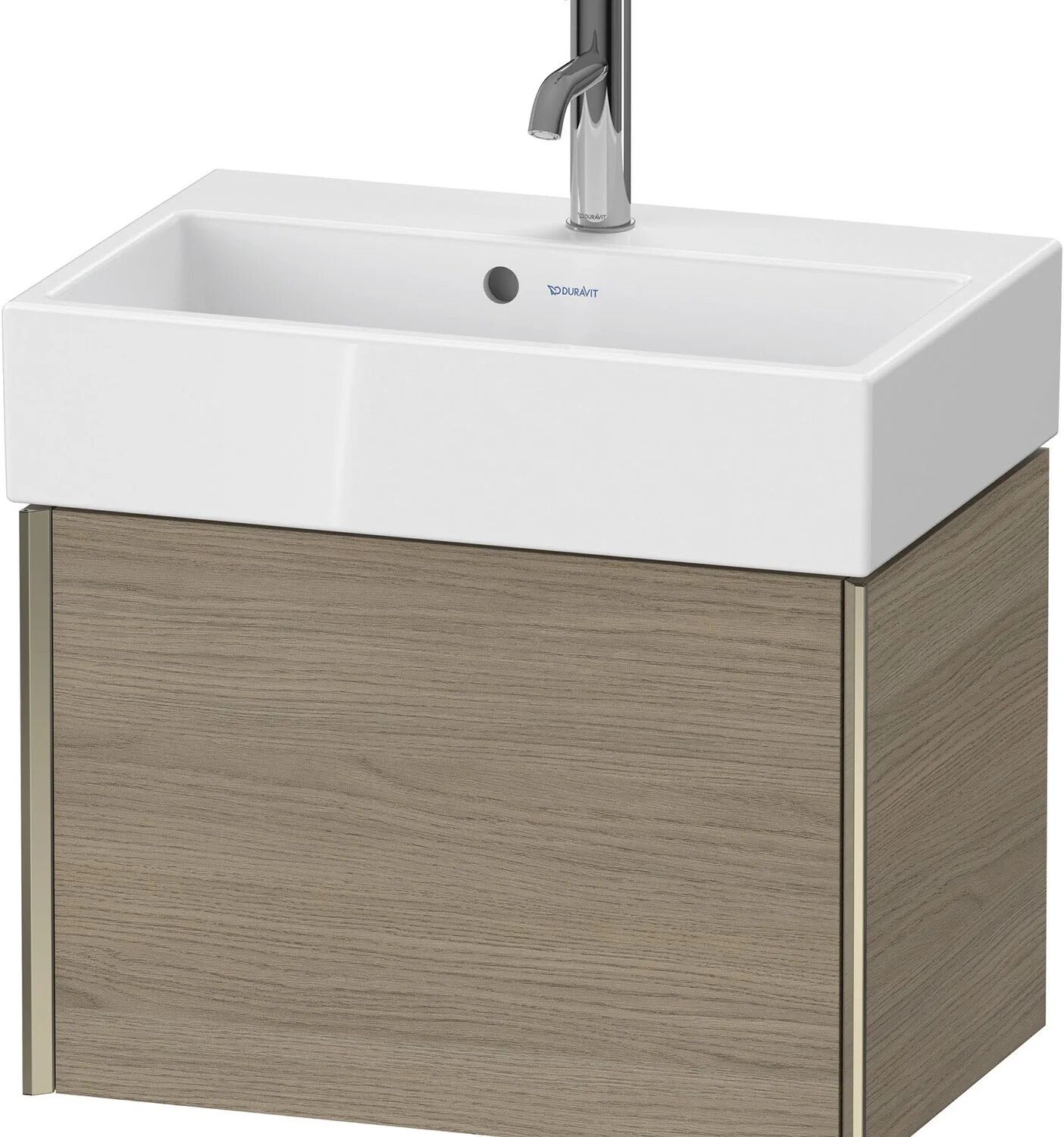 Duravit XViu Waschtischunterbau 58,4 cm, 1 Auszug, wandhängend Compact   eiche terra (dekor) XV42160B135