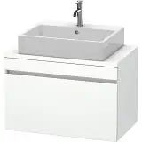 Duravit DuraStyle Waschtischunterbau 80 x 51,2 cm mit 1 Auszug für Konsole Compact  B: 80 T: 47,8 H: 51,2 cm eiche natur (dekor) DS530203030