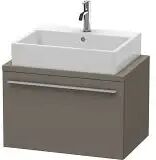 Duravit X-Large Waschtischunterbau 70 x 44 cm mit 1 Auszug für Konsole Compact  B: 70 T: 47,8 H: 44 cm flannel grey seidenmatt (lack) XL540109090