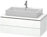 Duravit L-Cube Waschtischunterbau 102 x 40 cm mit 2 Schubkästen für Universalkonsolen  B: 102 T: 54,7 H: 40 cm taupe (dekor) LC581909191