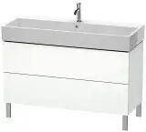 Duravit L-Cube Waschtischunterbau stehend mit 2 Auszügen 118,4 x 58,2 cm   betongrau matt (dekor) LC677900707