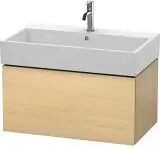 Duravit L-Cube Waschtischunterbau wandhängend mit 1 Auszug 78,4 x 45,9 cm   mediterrane eiche (echtholzfurnier) LC617707171