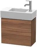 Duravit L-Cube Waschtischunterbau wandhängend 48 x 24 cm, mit 1 Tür, Türanschlag Links L-Cube B: 82 T: 48,1 H: 55,5 cm nussbaum natur (dekor)