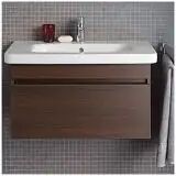 Duravit DuraStyle Waschtischunterbau 58 cm mit 1 Auszug  B: 58 T: 44,8 H: 39,8 cm basalt matt (dekor) DS638004343