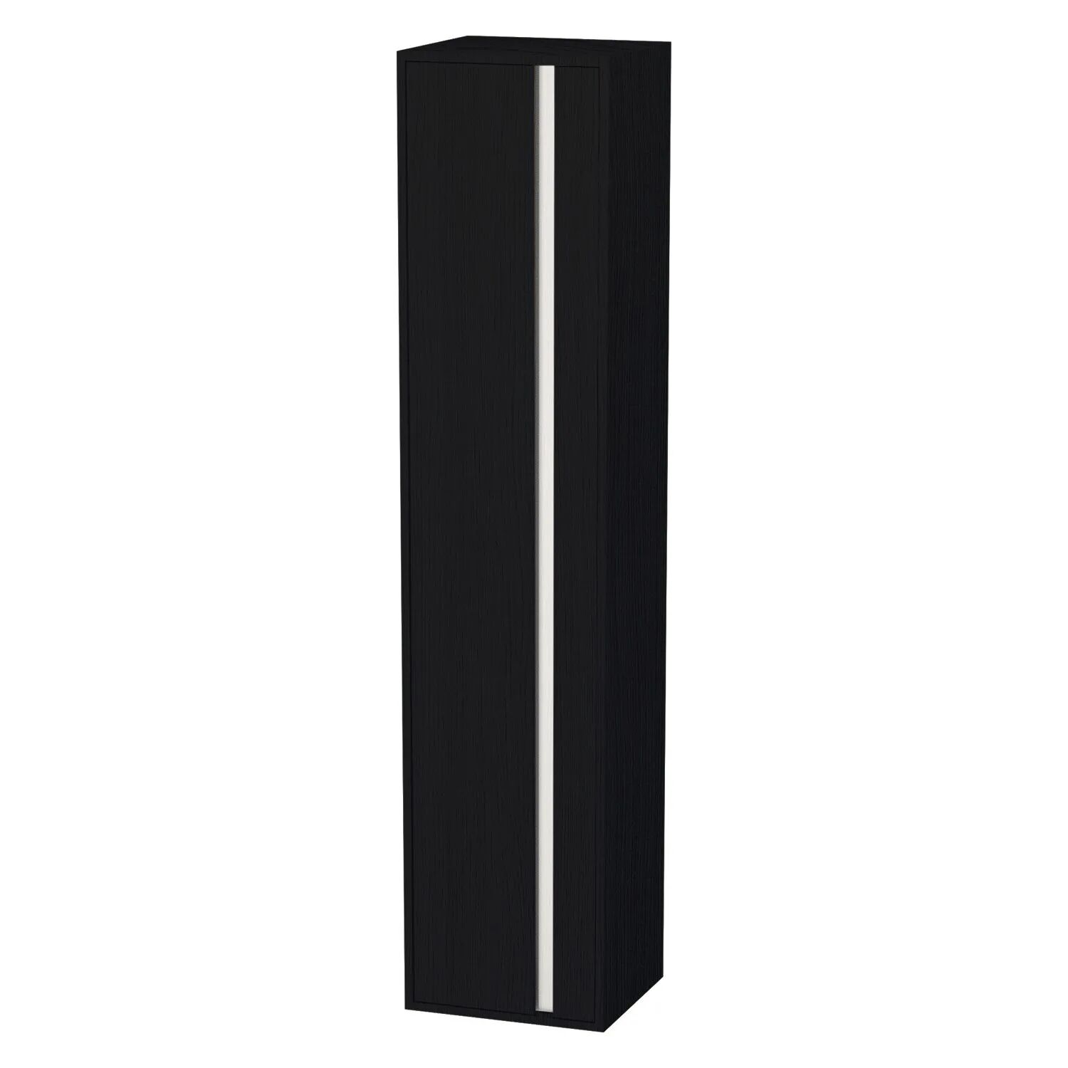 Duravit Ketho Hochschrank 40 x 180 cm , Türanschlag links   eiche schwarz (dekor) KT1255L1616