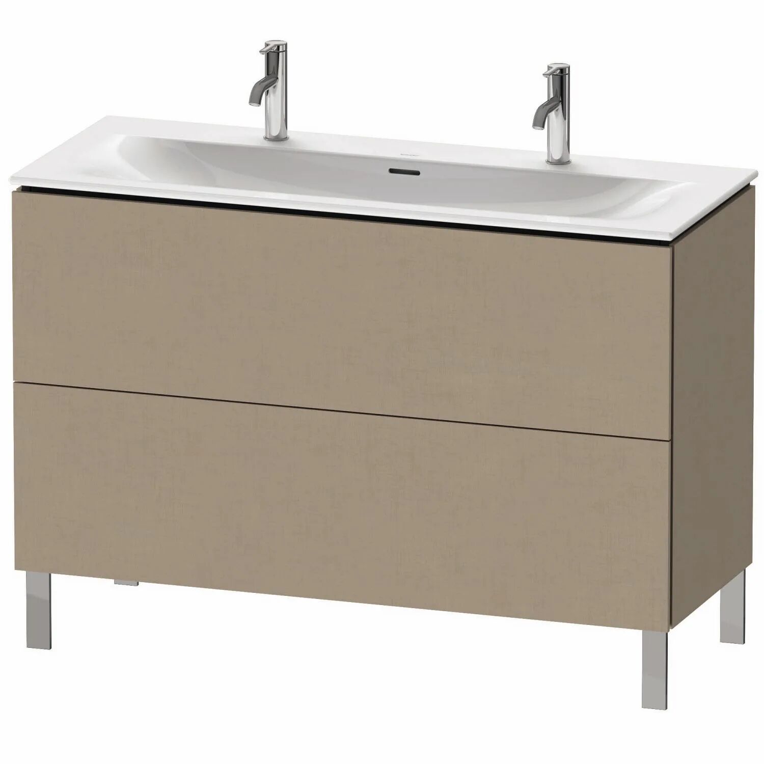 Duravit L-Cube Waschtischunterbau stehend 122 x 48,1 cm   leinen (dekor) LC659907575