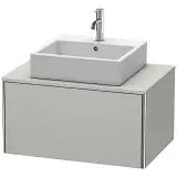 Duravit XSquare Waschtischunterbau für Konsole wandhängend 80 cm, mit 1 Auszug   betongrau matt (dekor) XS490000707