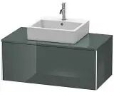 Duravit XSquare Waschtischunterbau für Konsole wandhängend 100 cm, mit 1 Auszug   dolomiti grey hochglanz (lack) XS490103838