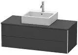 Duravit XSquare Waschtischunterbau für Konsole wandhängend 120 cm, mit 2 Schubladen XSquare B: 120 T: 54,8 H: 40 cm graphit matt (dekor) XS491204949