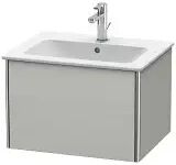 Duravit XSquare Waschtischunterbau wandhängend 61 cm, mit 1 Auszug   betongrau matt (dekor) XS407100707