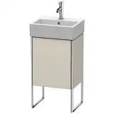 Duravit XSquare Waschtischunterbau stehend mit 1 Tür 43,4 cm, Türanschlag links   taupe matt (dekor) XS4470L9191