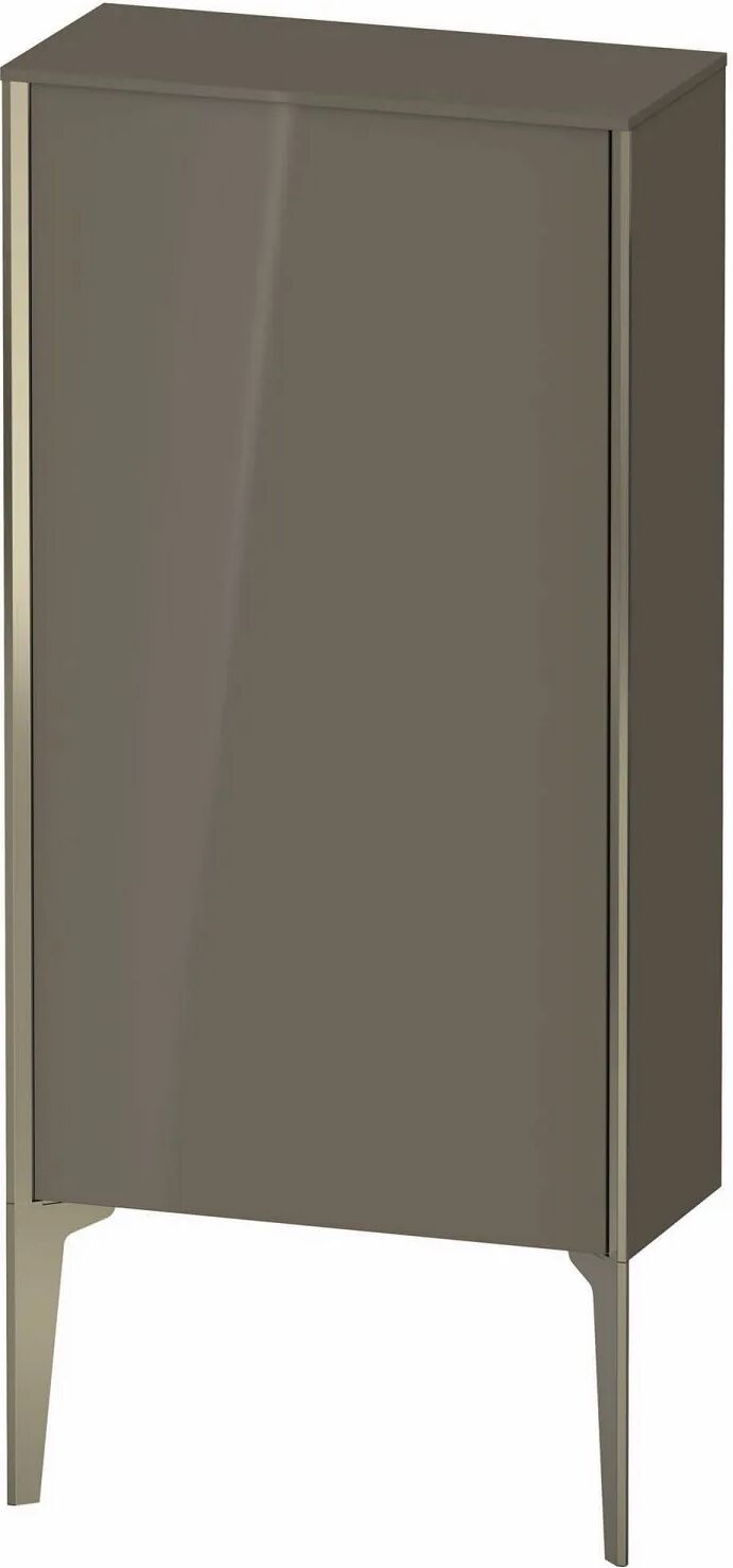 Duravit XViu Halbhochschrank stehend 50 x 89 cm, 1 Tür Anschlag links   flannel grey hochglanz (lack) XV1306LB189