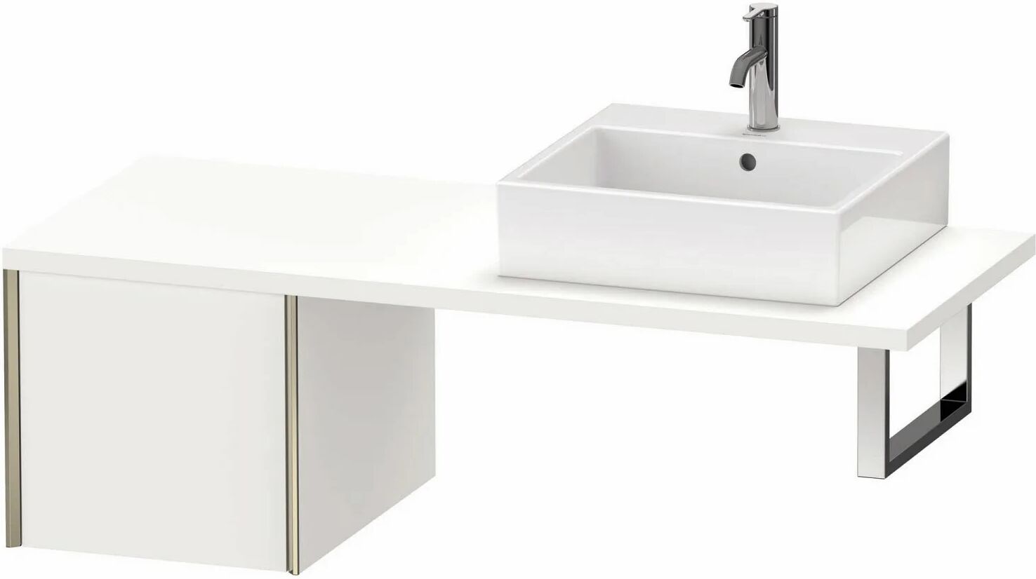 Duravit XViu Unterschrank für Konsole 43,2 x 40 cm, mit 1 Auszug  B: 43,2 T: 54,8 H: 40 cm weiß matt (dekor) XV59310B118