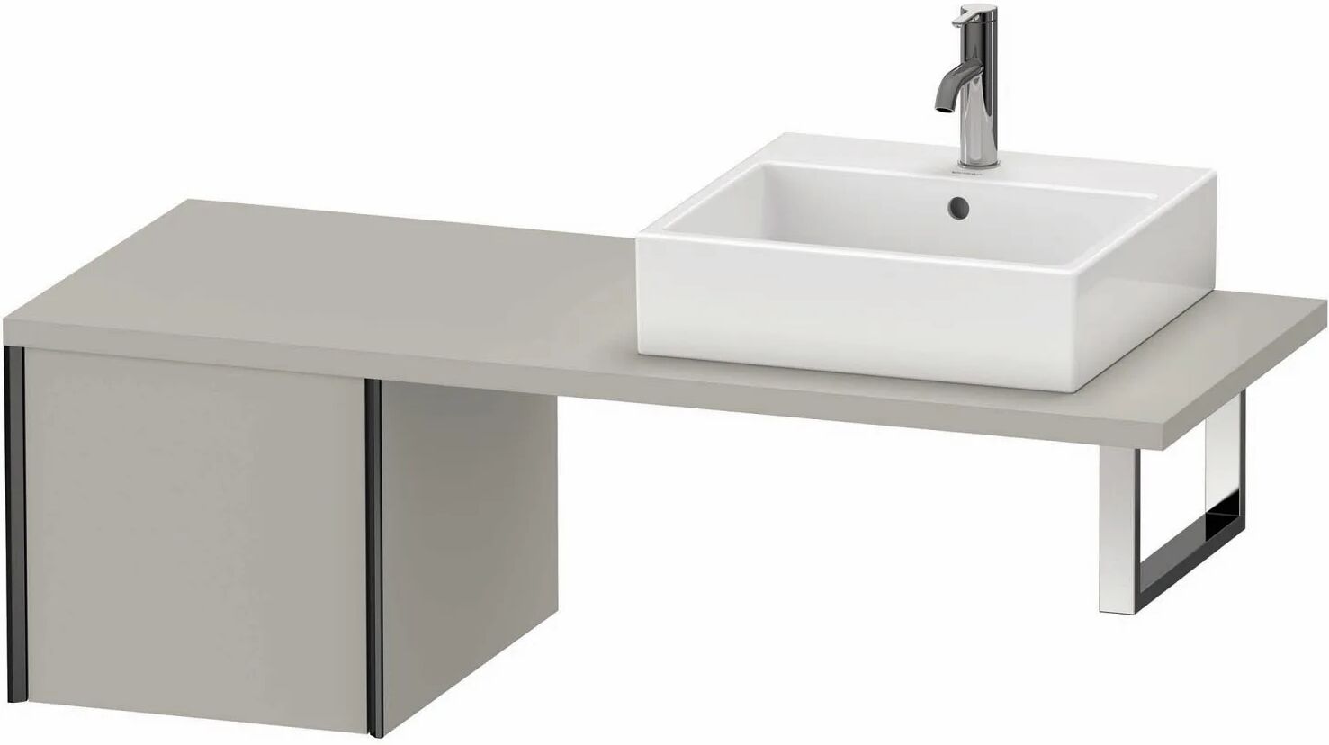 Duravit XViu Unterschrank für Konsole 43,2 x 40 cm, mit 1 Auszug  B: 43,2 T: 54,8 H: 40 cm betongrau matt (dekor) XV59310B207