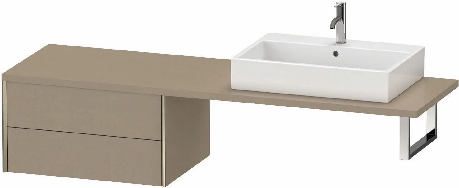 Duravit XViu Unterschrank für Konsole 73,2 x 40 cm, mit 2 Schubkästen  B: 73,2 T: 54,8 H: 40 cm leinen (dekor) XV59590B175